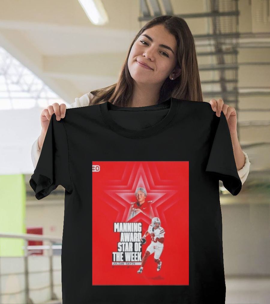 Manning Award Star Of The Week Julian Sayin Ohio State Buckeyes T-Shirt