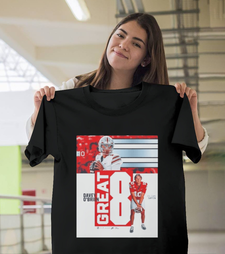 Ohio State Buckeyes Great 8 Julian Sayin Davey O'Brien Award T-Shirt