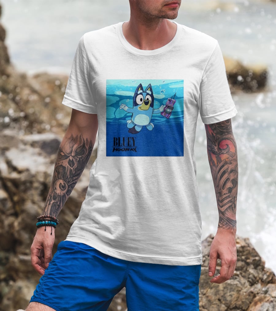 Bluey Hooray Nirvana Nevermind T-Shirt