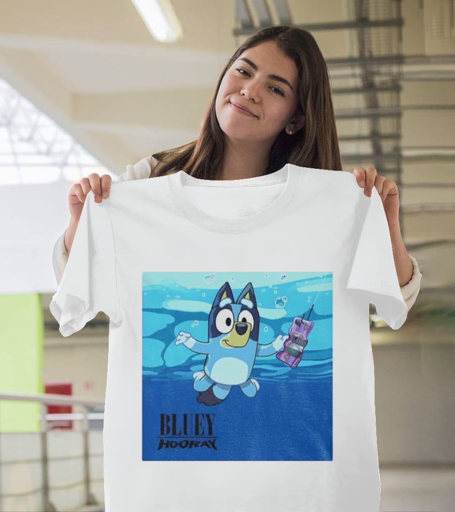Bluey Hooray Nirvana Nevermind T-Shirt