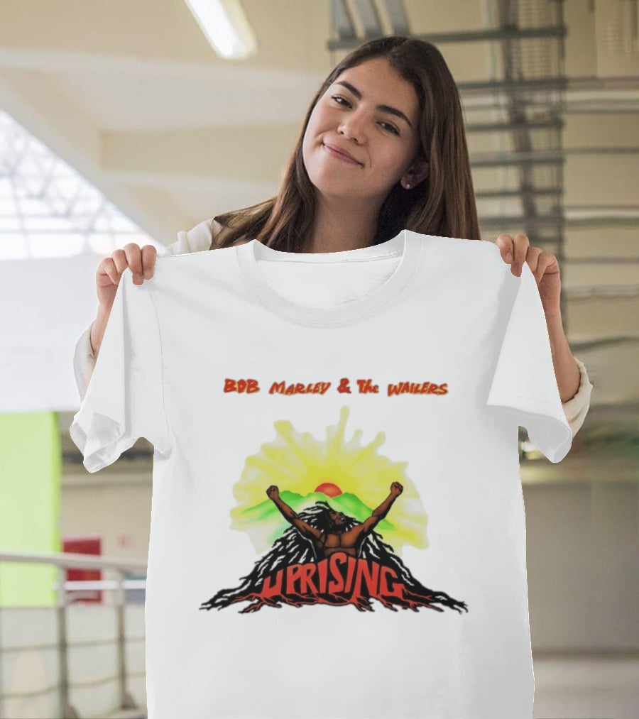 Bob Marley & The Wailers Uprising Reggae Sunburst Mountain T-Shirt