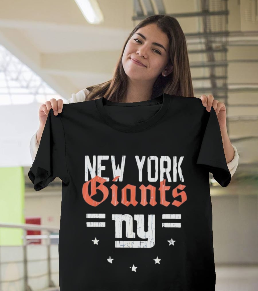 New York Giants NY Americana Patriotic Stars T-Shirt