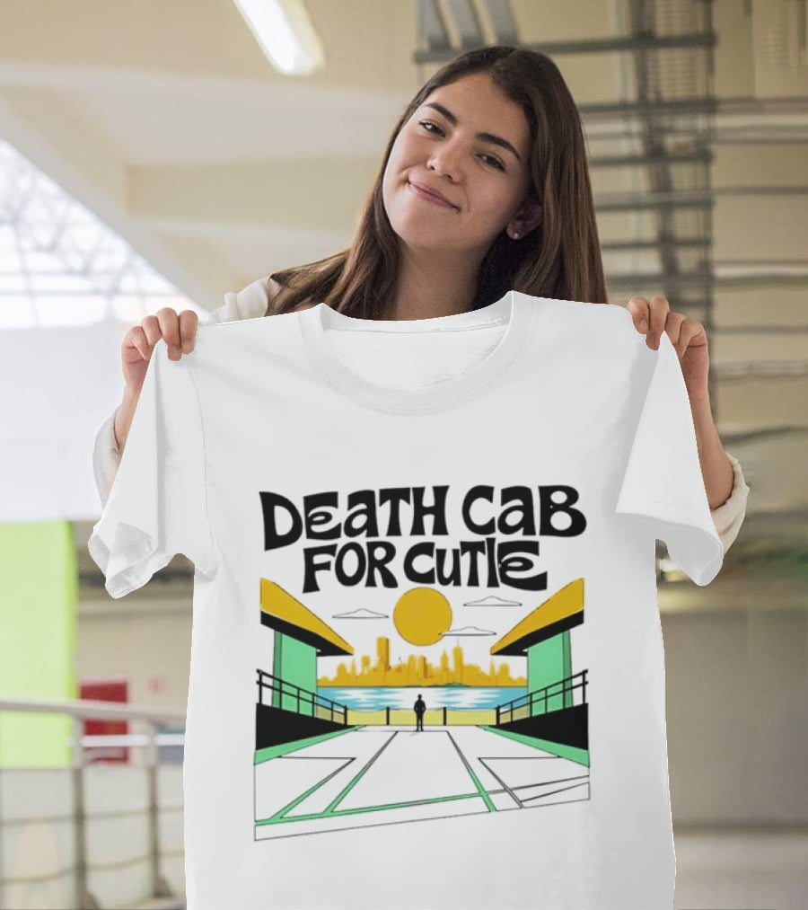 Death Cab For Cutie Skyline Indie Rock City Sunset T-Shirt