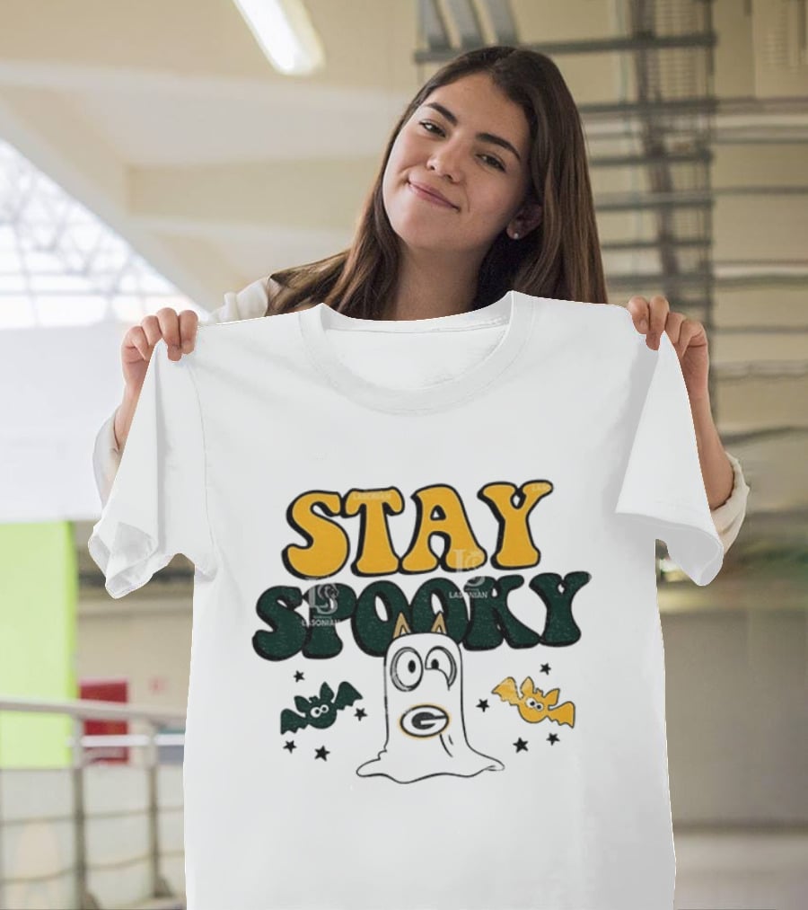 Green Bay Packers Bluey Stay Spooky Halloween T-Shirt