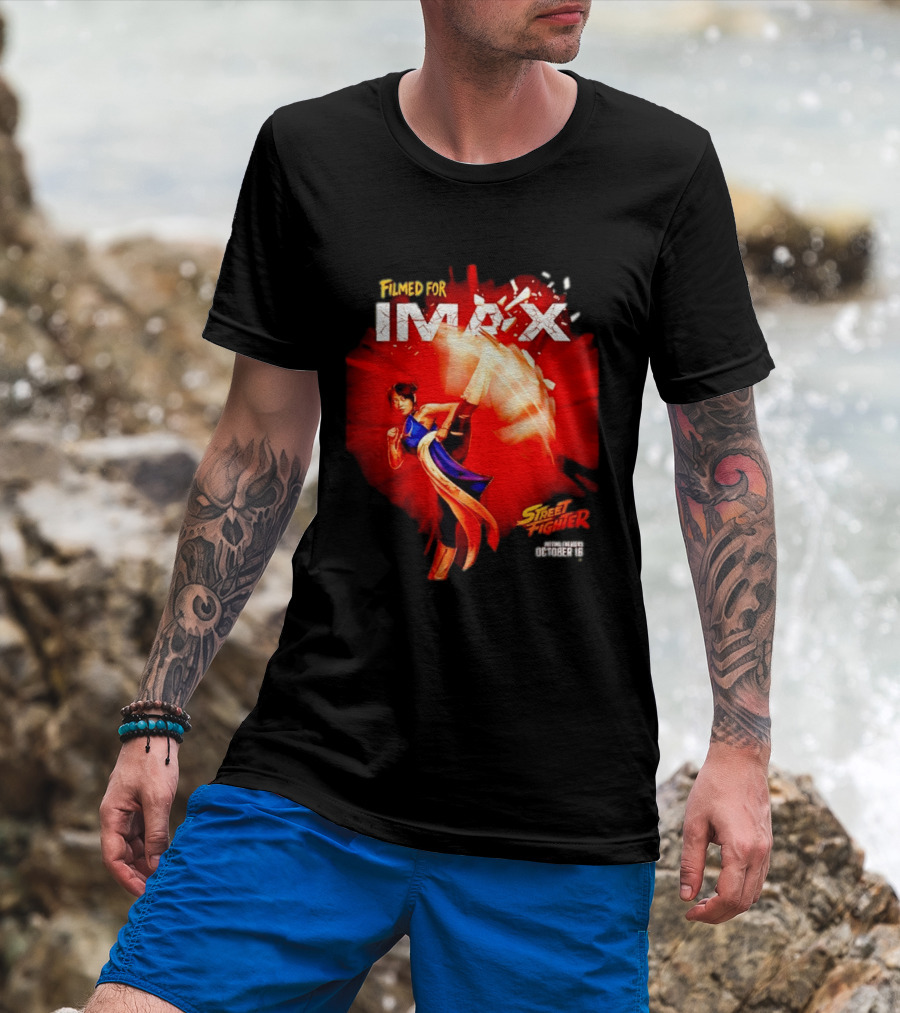 Filmed For IMAX Street Fighter Chun Li October 16 T-Shirt
