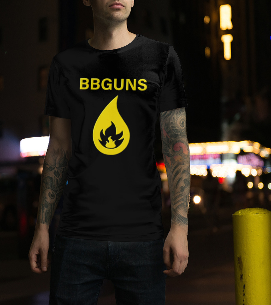 BBGUNS Yellow Flame T-Shirt