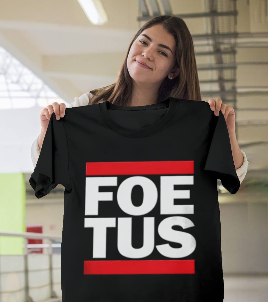Foetus White Letters With Red Bars T-Shirt