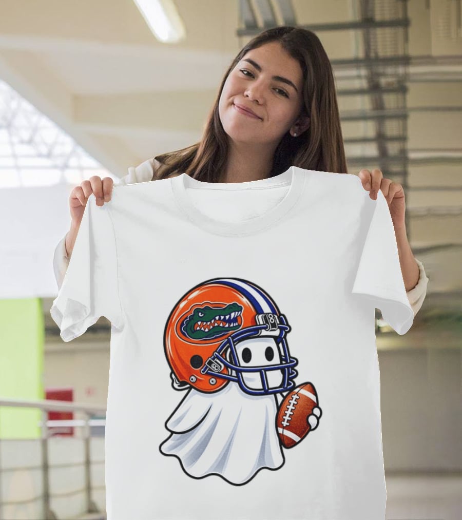Florida Gators Football Ghost Halloween Fan Gear T-Shirt