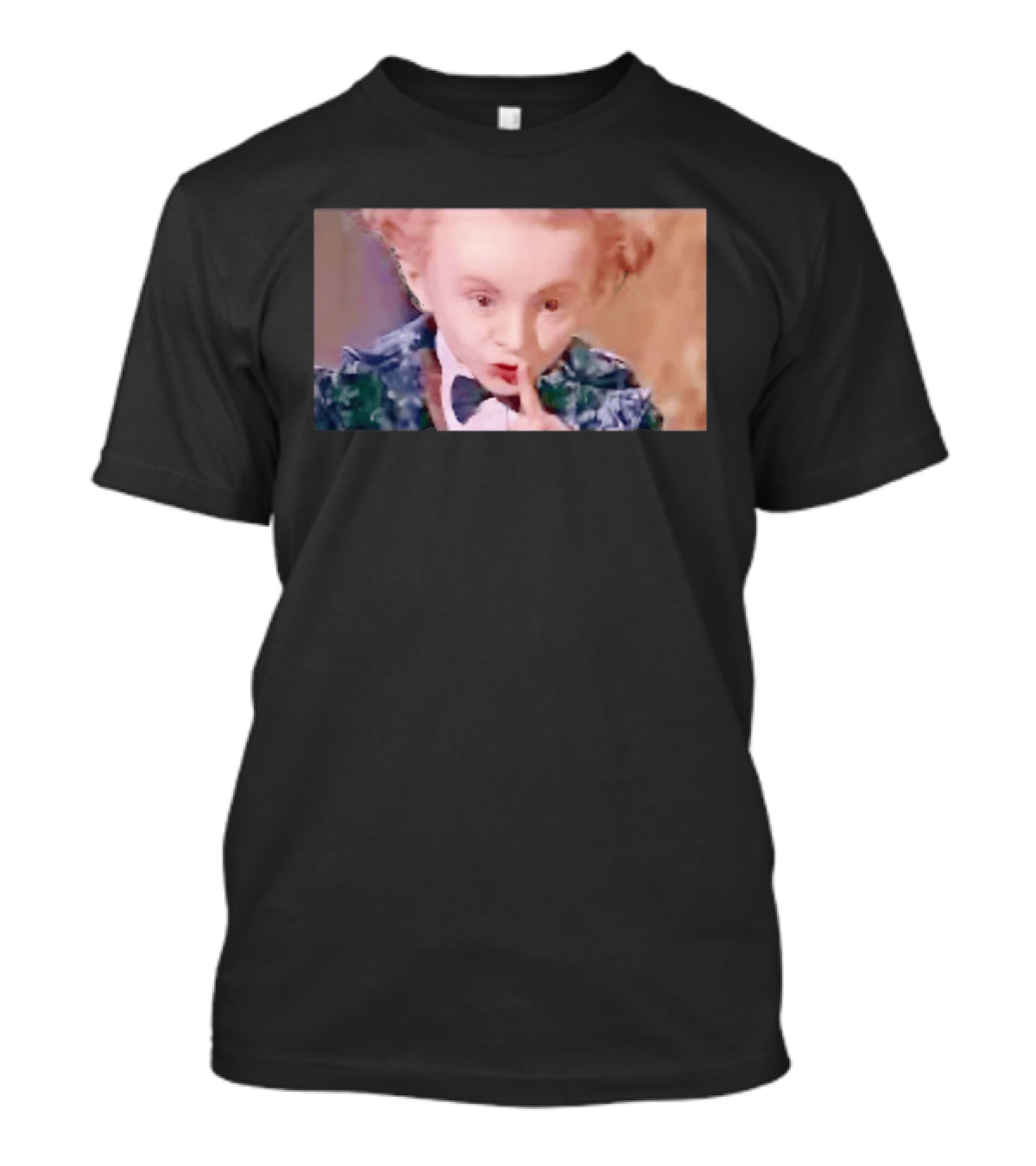 Alice In Wonderland Mad Hatter Mischievous Shh Gesture T-Shirt