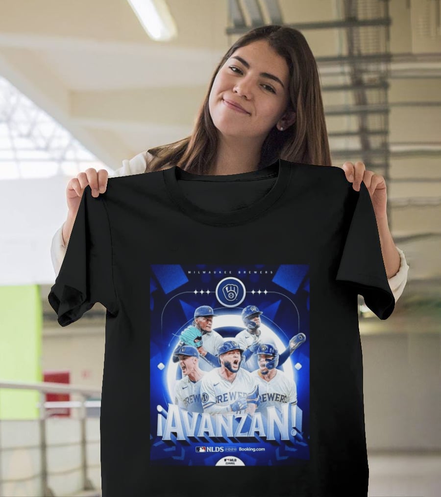 Milwaukee Brewers NLDS 2026 Avanzan MLB Playoffs Celebration T-Shirt