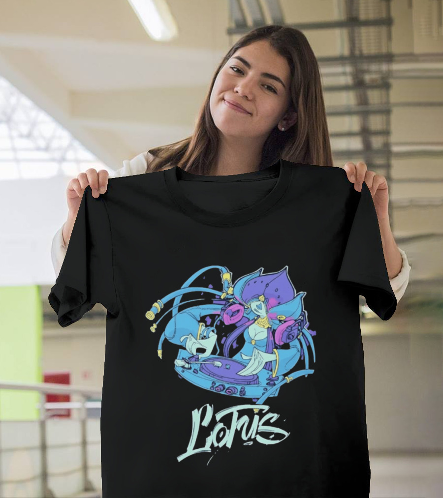 Lotus DJ Warframe Sci Fi Gaming T-Shirt