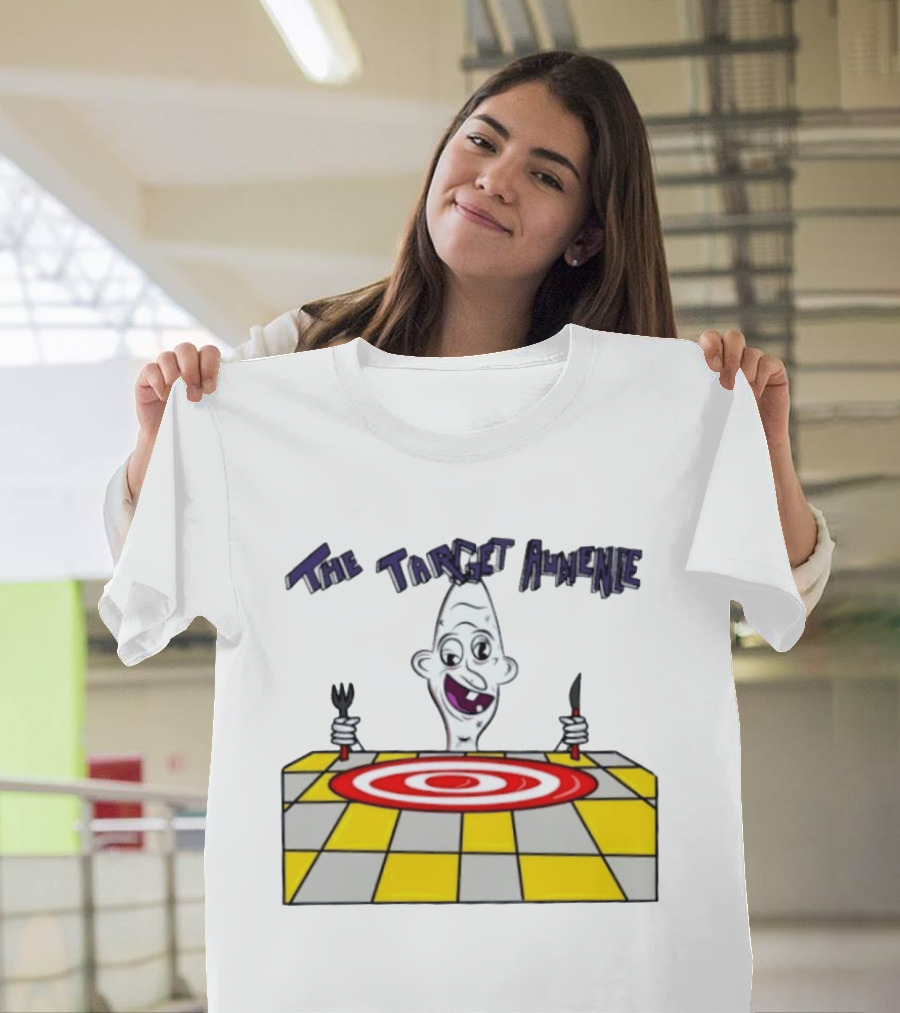 The Target Audience Cartoon Character With Fork And Knife T-Shirt
