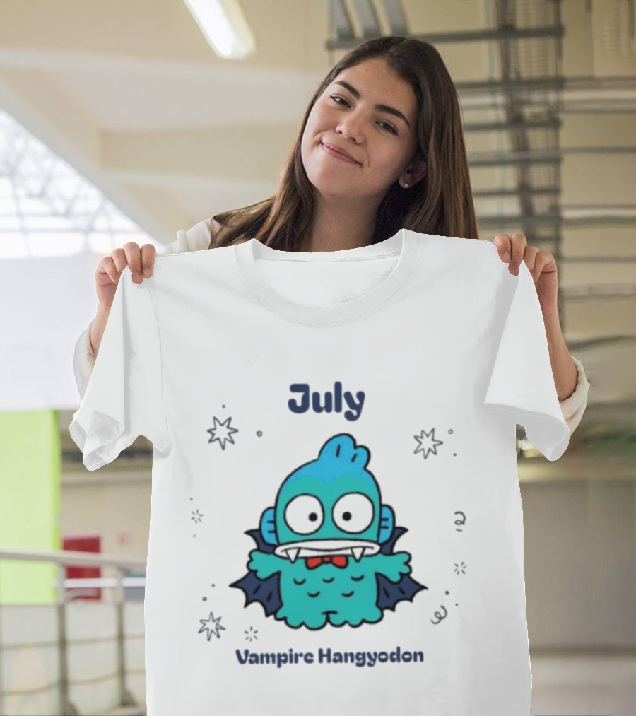 July Vampire Hangyodon Spooky Sanrio Halloween T-Shirt