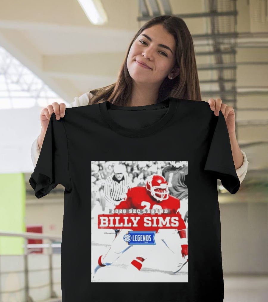 2026 SEC Legend Billy Sims Oklahoma Sooners Football T-Shirt