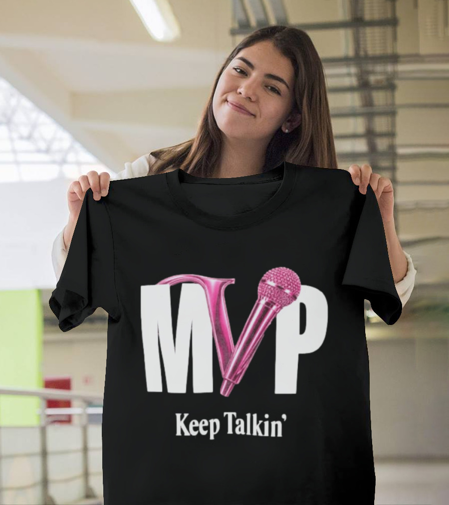MVP Keep Talkin' Pink Microphone Music Rap T-Shirt