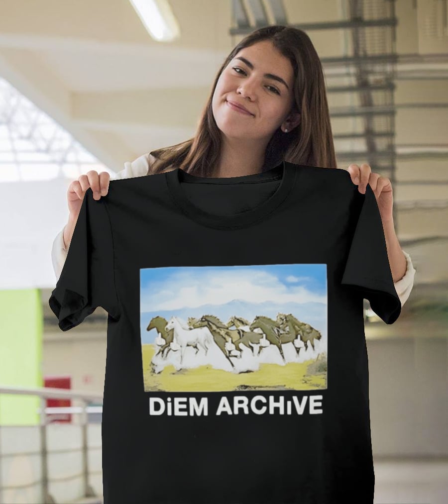 DiEM ARCHiVE Running Horses T-Shirt