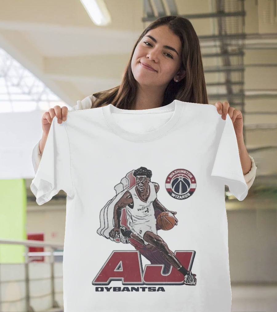 AJ Dybantsa Washington Wizards Basketball Star T-Shirt