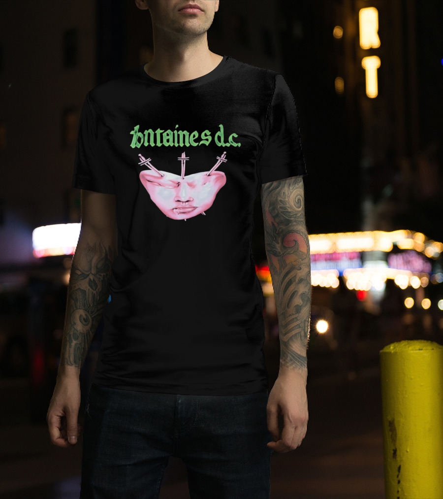 Fontaines DC Dagger Face Irish Post Punk Band T-Shirt