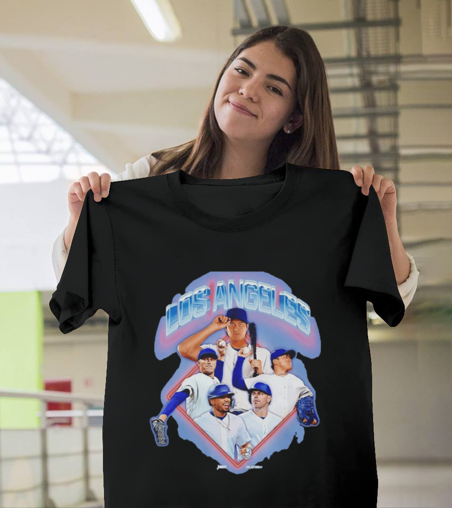 Los Angeles Dodgers Stars Shohei Ohtani Mookie Betts Number 17 50 Baseball Team Players T-Shirt
