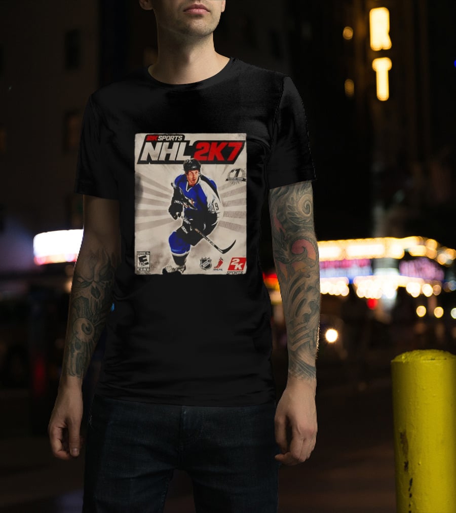 2K Sports NHL 2K7 Joe Thornton 19 Rated Number 1 NHL Game 2007 T-Shirt