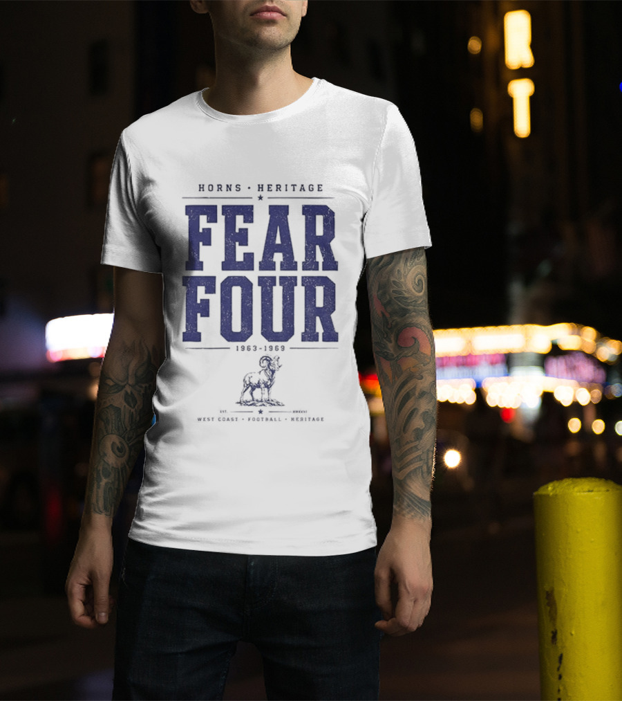 Horns Heritage Fear Four 1963 1969 Lion T-Shirt
