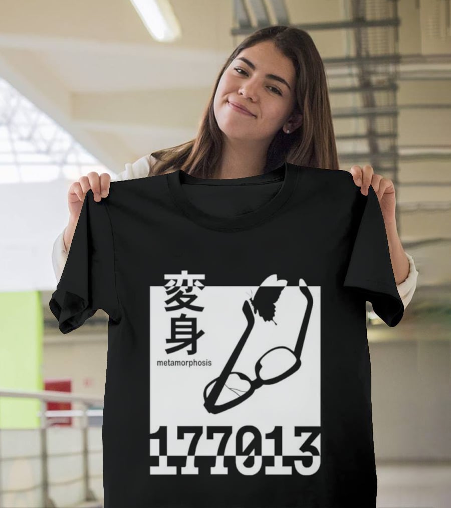 Henshin Metamorphosis 177013 Japanese Kanji Glasses Butterfly T-Shirt