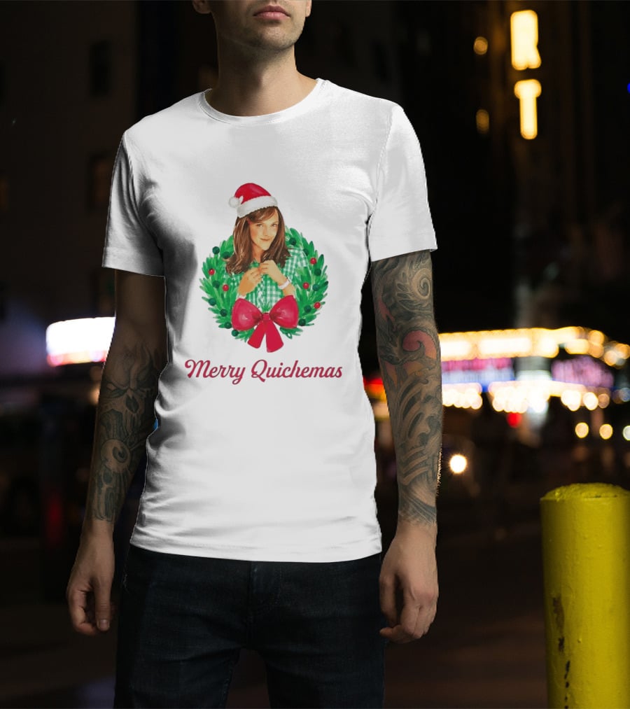 Merry Quichemas Leslie Knope Parks And Recreation Christmas Wreath T-Shirt