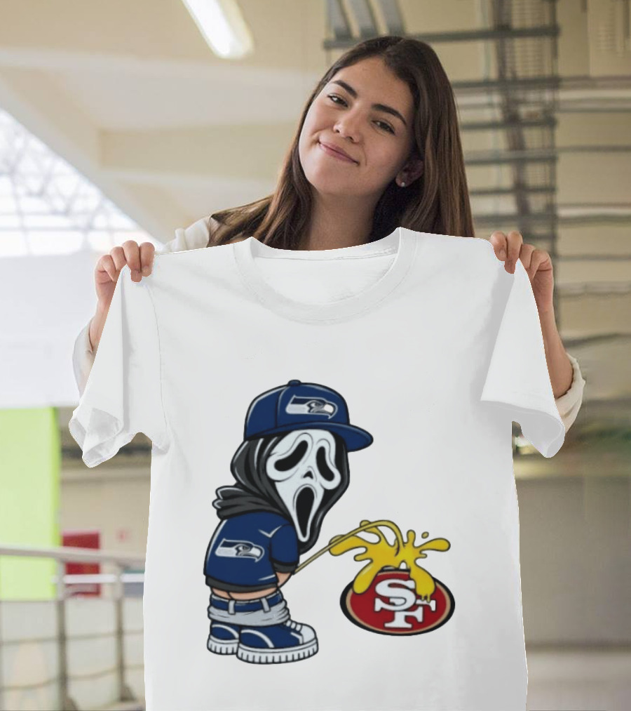 Seattle Seahawks Ghostface Fan Rivalry With San Francisco 49ers T-Shirt