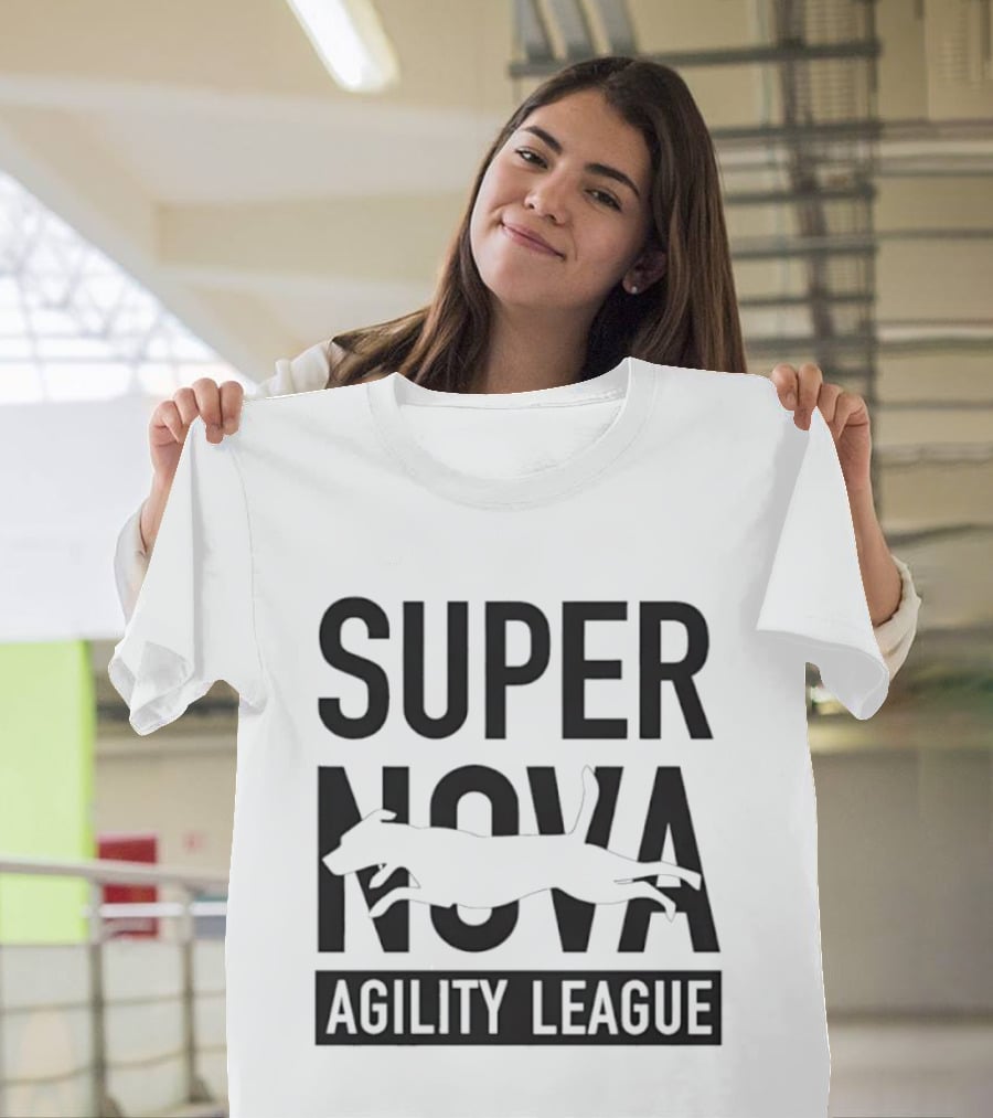 Super Nova Agility League Dog Sports Jumping Dog T-Shirt