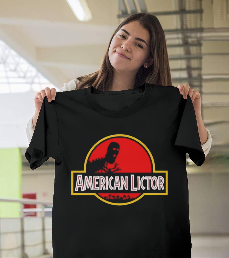 American Lictor Dinosaur Movie Jurassic T-Shirt
