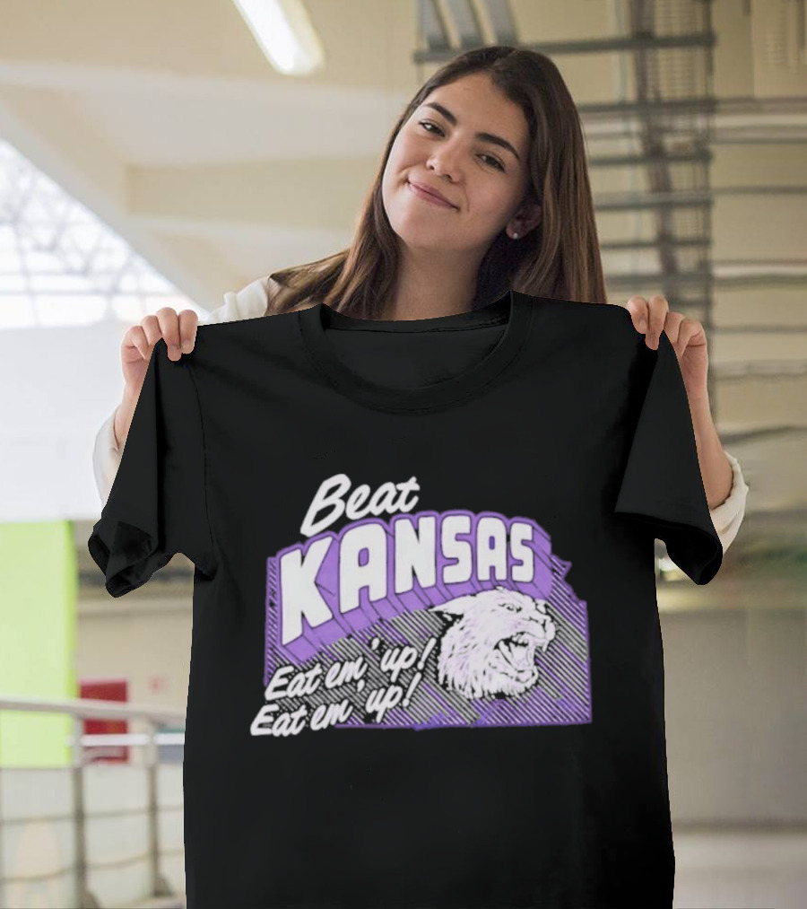 Beat Kansas Eat Em Up Eat Em Up Football Rivalry T-Shirt