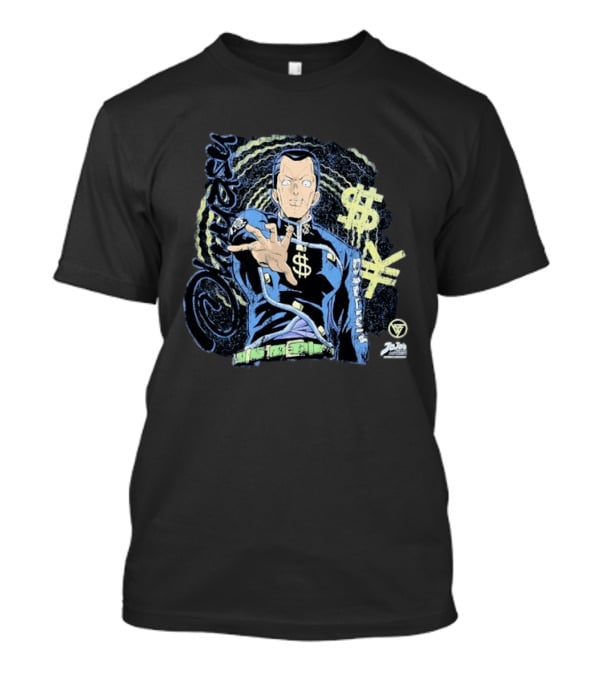 Okuyasu Nijimura JoJo's Bizarre Adventure Dollar Yen Symbols Vortex Spiral T-Shirt