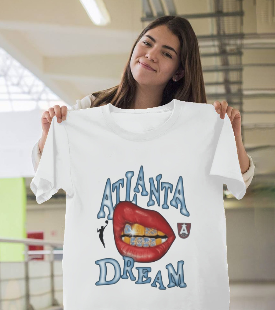 Atlanta Dream WNBA Basketball Lips T-Shirt