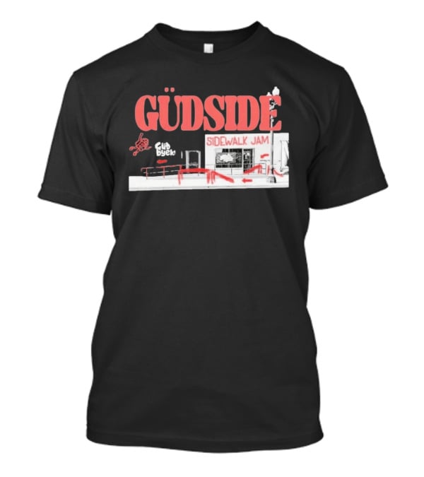 Güdside Sidewalk Jam Güd Byek Skateboard Street T-Shirt