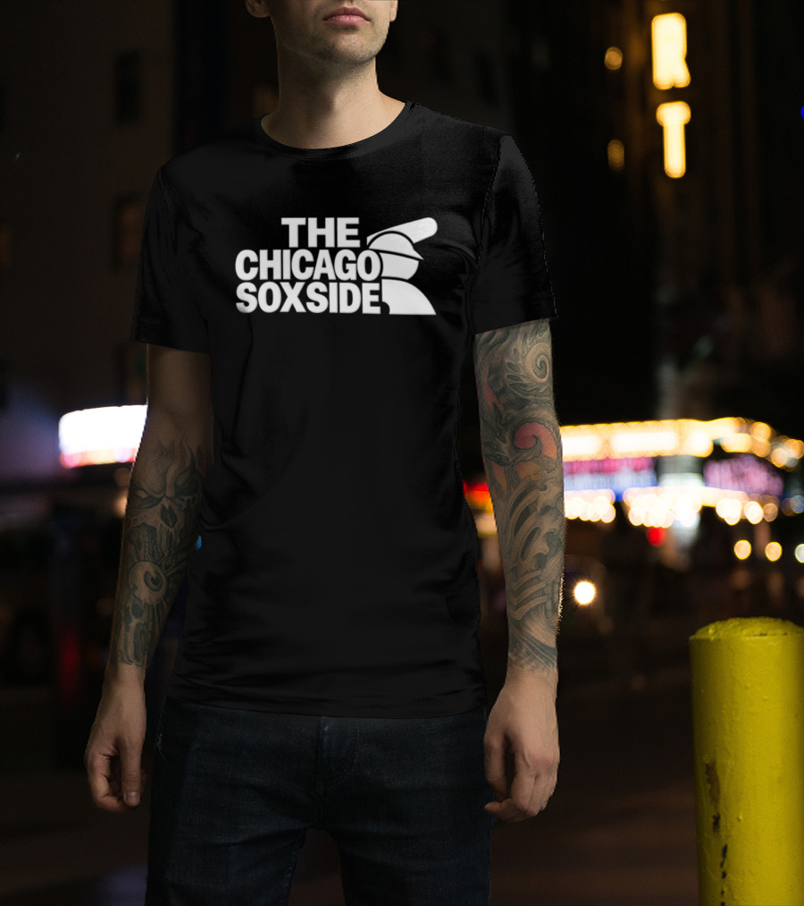 The Chicago Soxside Baseball Bat MLB White Sox T-Shirt