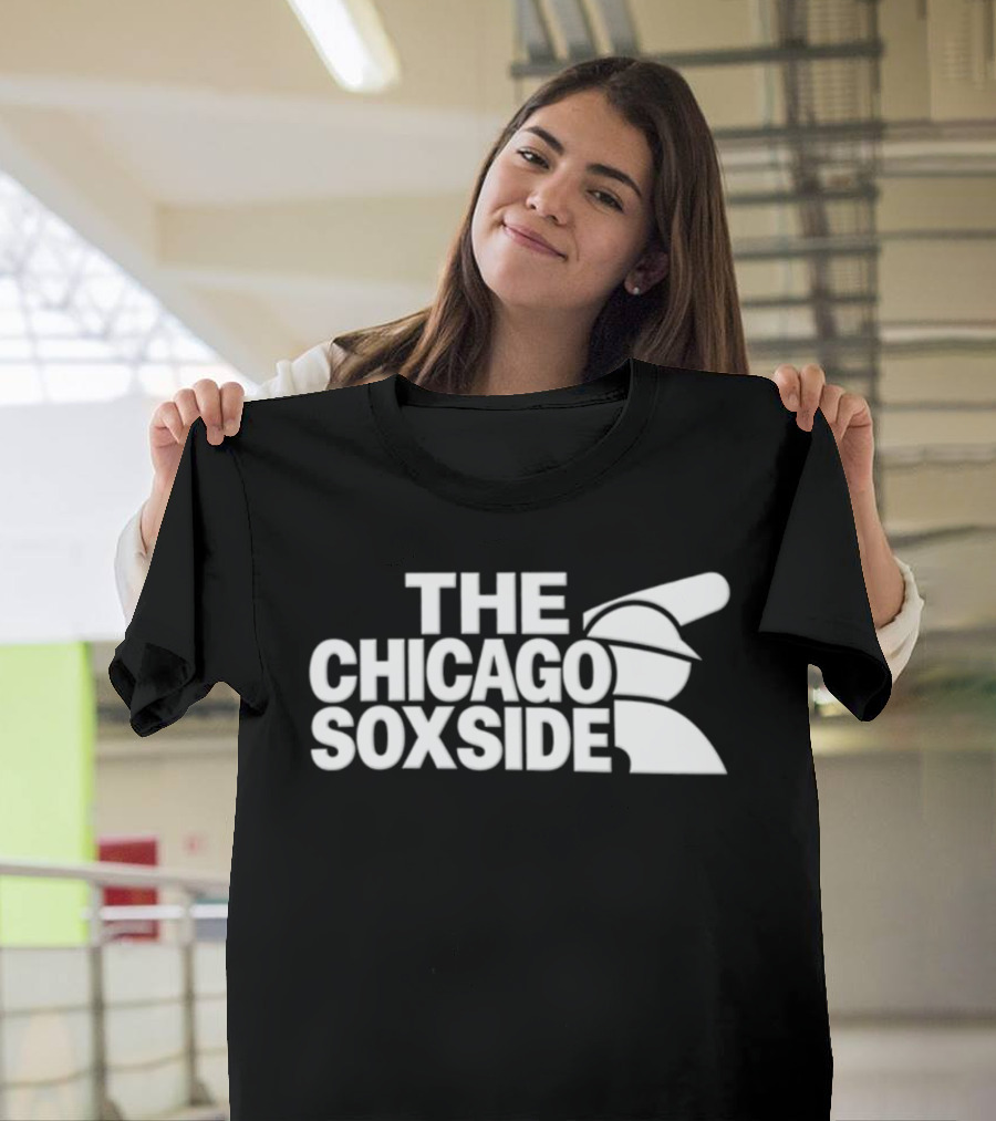 The Chicago Soxside Baseball Bat MLB White Sox T-Shirt