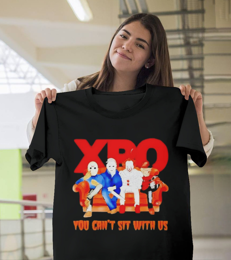 XBO Jason Voorhees Michael Myers Pennywise Freddy Krueger You Can't Sit With Us T-Shirt