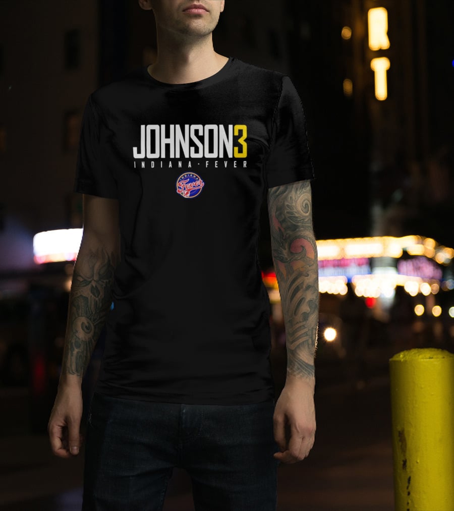 Johnson 3 Indiana Fever WNBA Basketball Team Jersey Fever T-Shirt