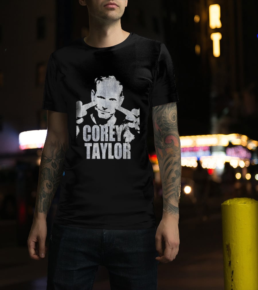 Corey Taylor Distressed Slipknot Masked Pose T-Shirt