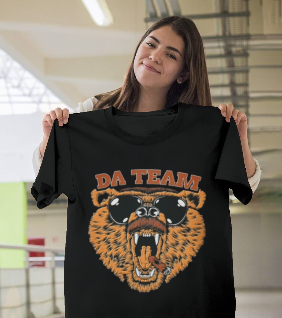 DA Team Bear Sunglasses Mustache Cigar T-Shirt