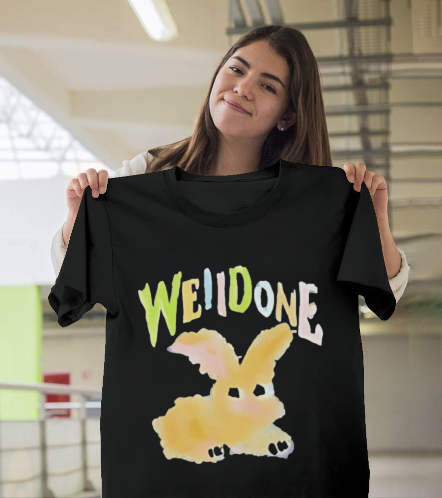 We11done Colorful Bunny Rabbit Fashion Playful Pastel Aesthetic T-Shirt