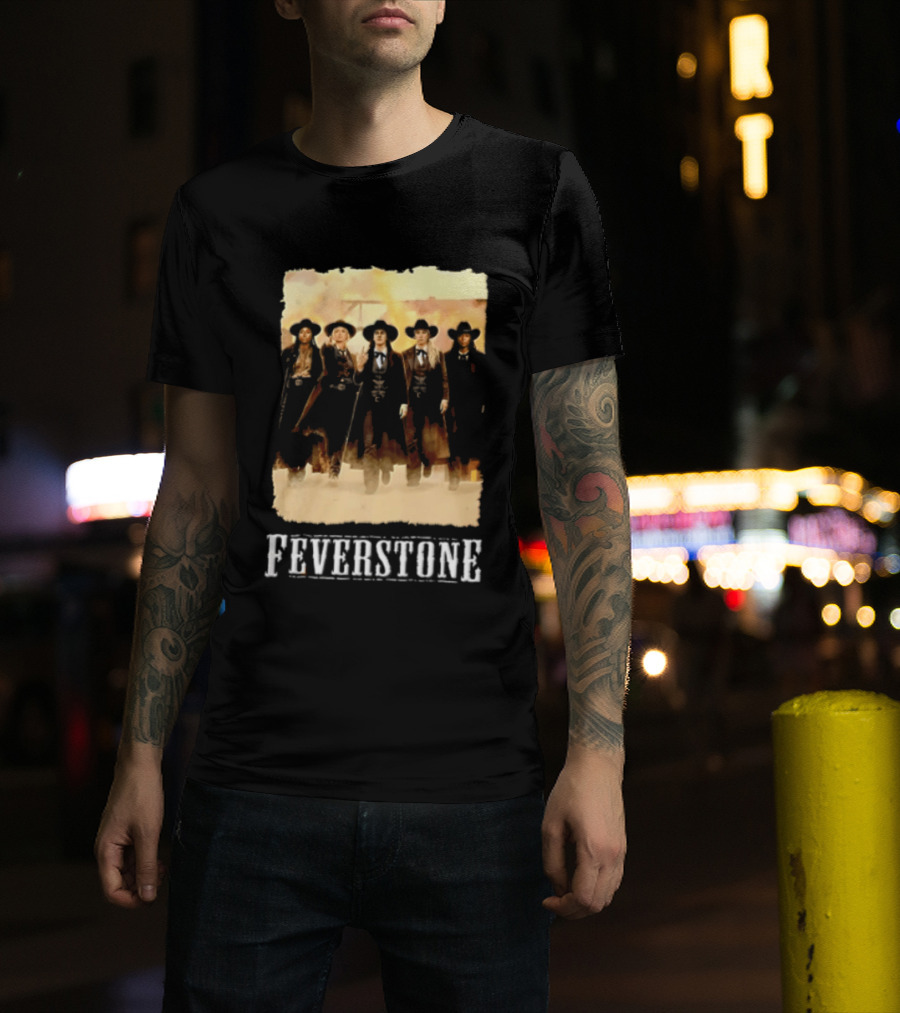 Feverstone Five Women Cowboy Outfits Walking T-Shirt