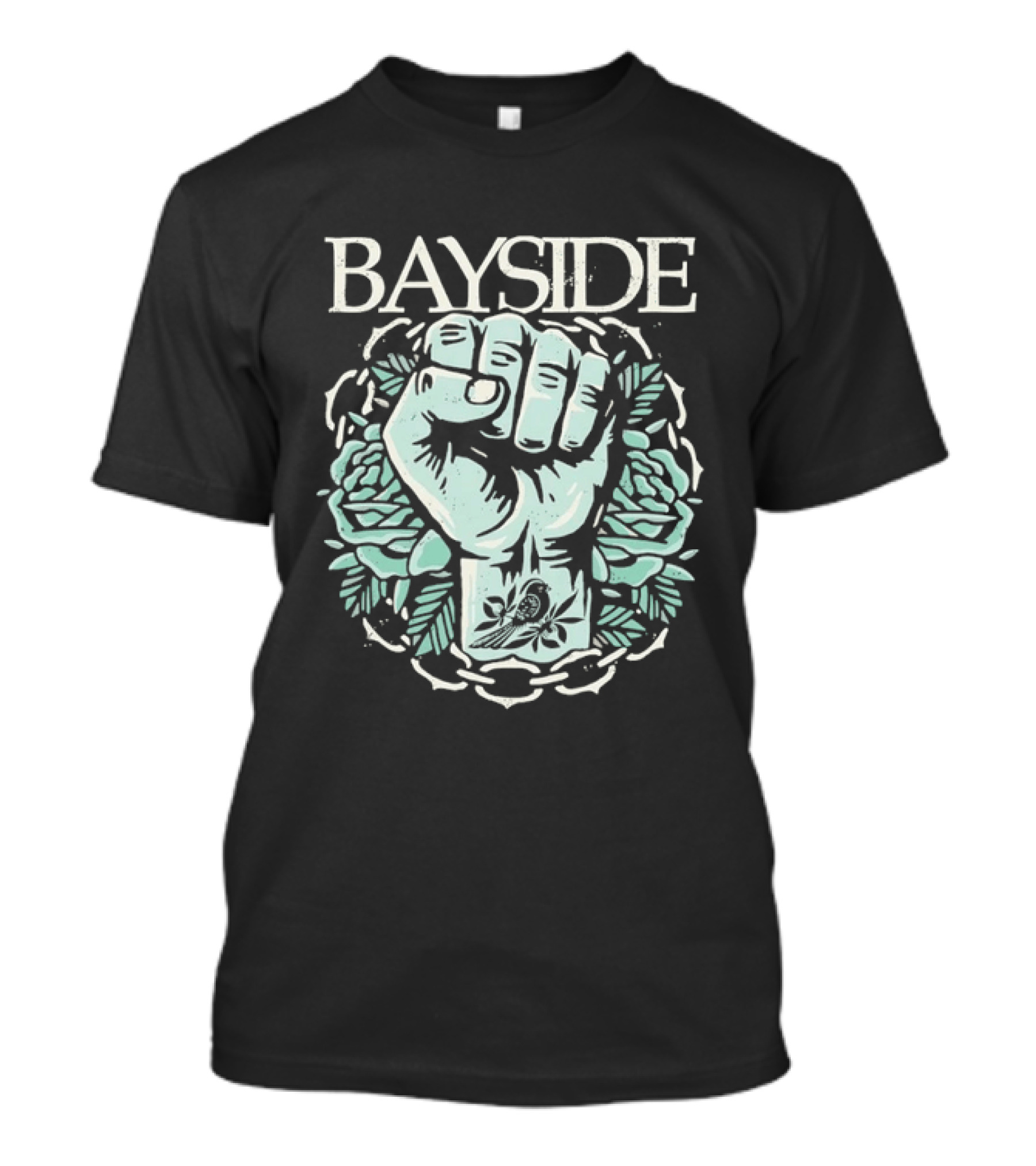Bayside Fist And Bird Alternative Rock Band T-Shirt