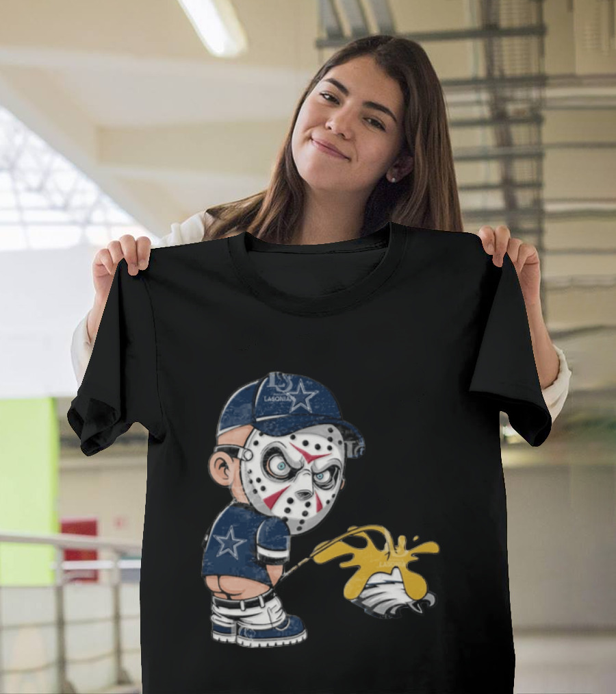 Dallas Cowboys Jason Voorhees Pissing On Philadelphia Eagles T-Shirt