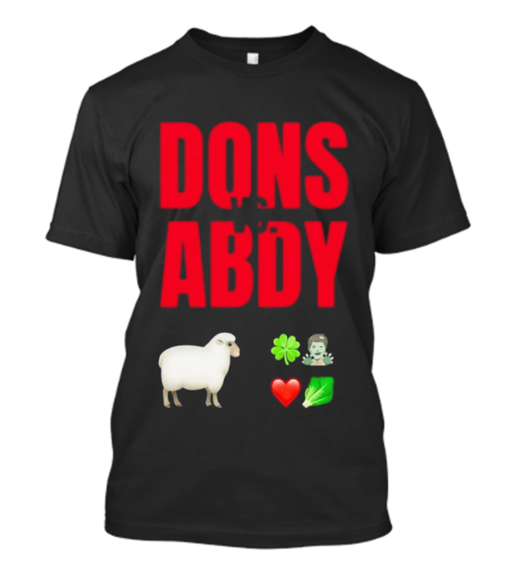 Dons Abdy Sheep Clover Zombie Heart Lettuce T-Shirt