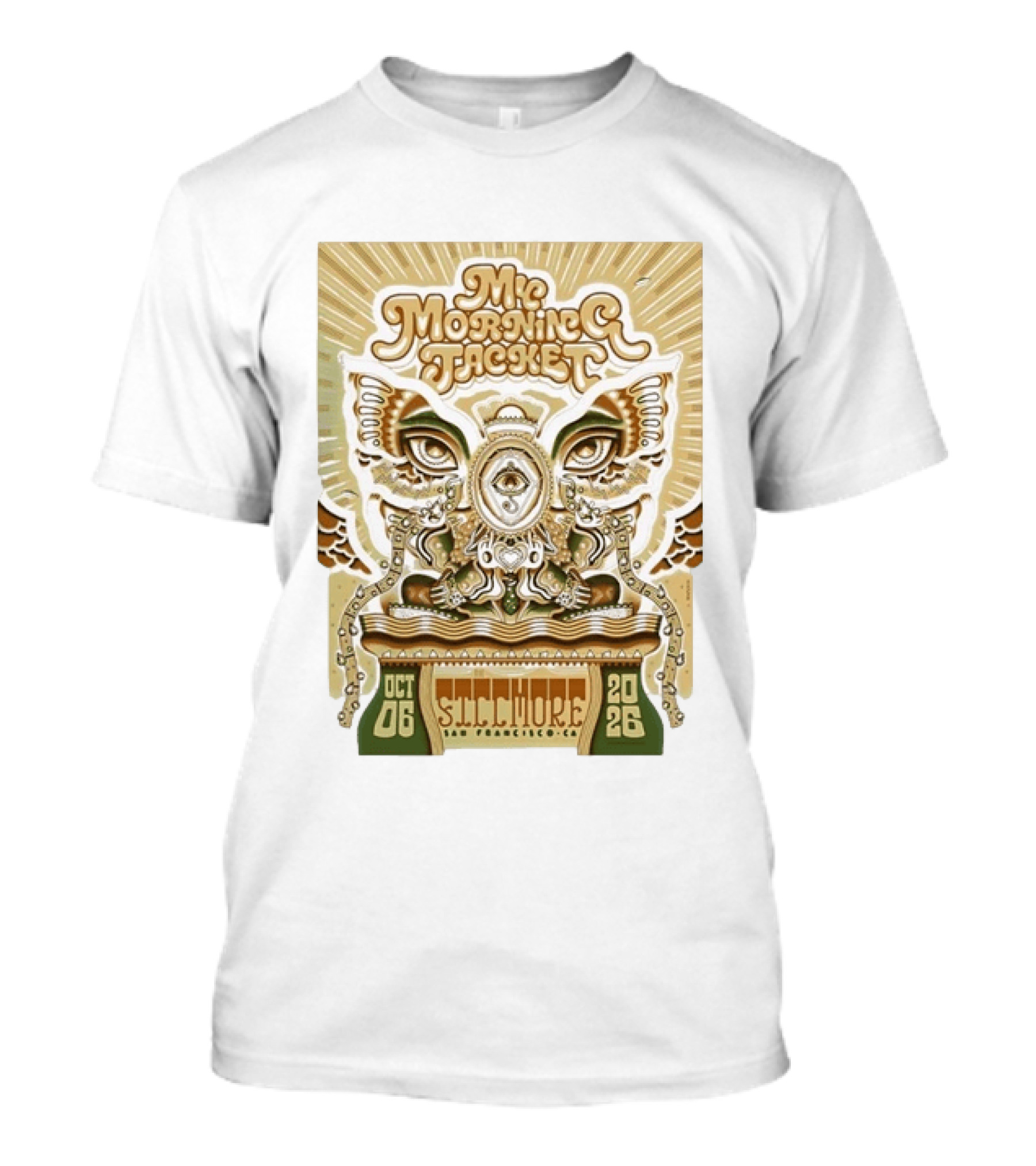 My Morning Jacket Fillmore San Francisco October 6 2026 Vintage Style Psychedelic T-Shirt