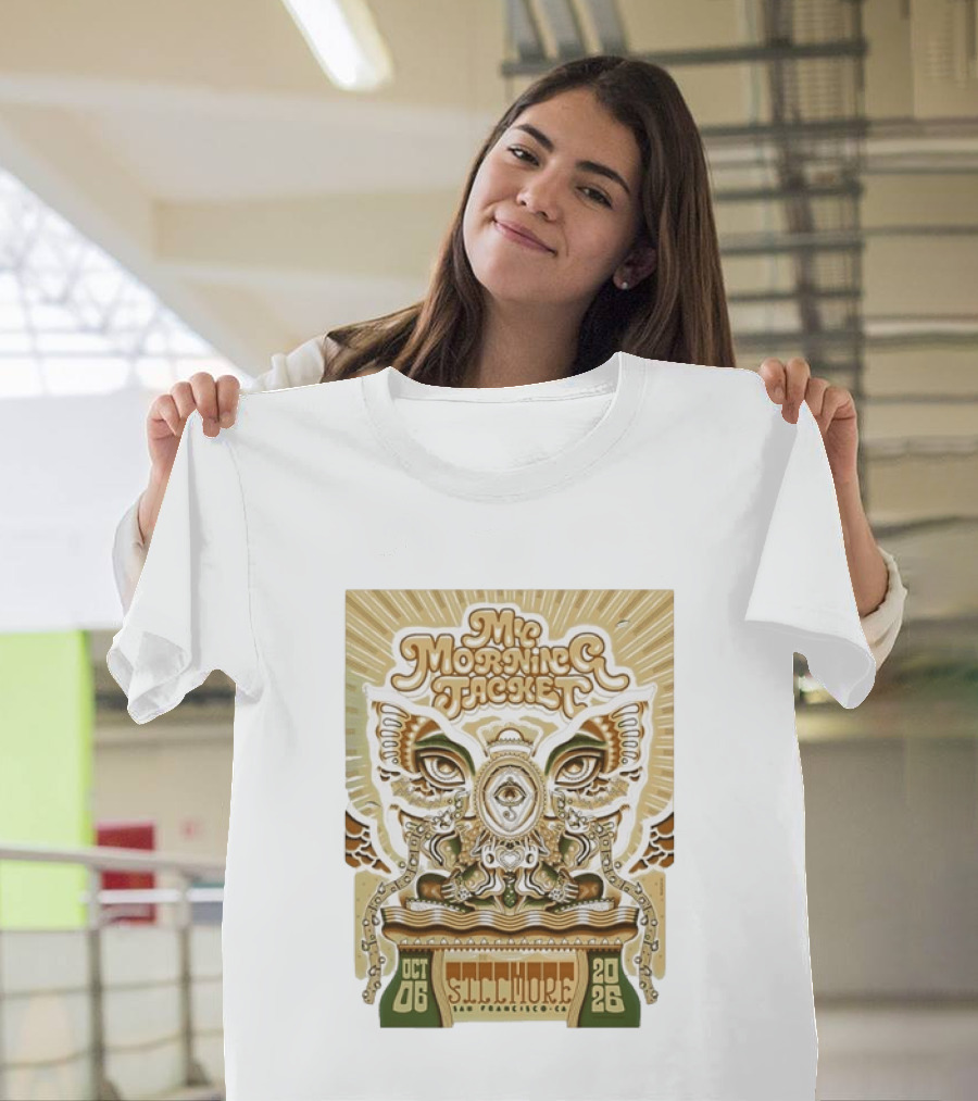 My Morning Jacket Fillmore San Francisco October 6 2026 Vintage Style Psychedelic T-Shirt