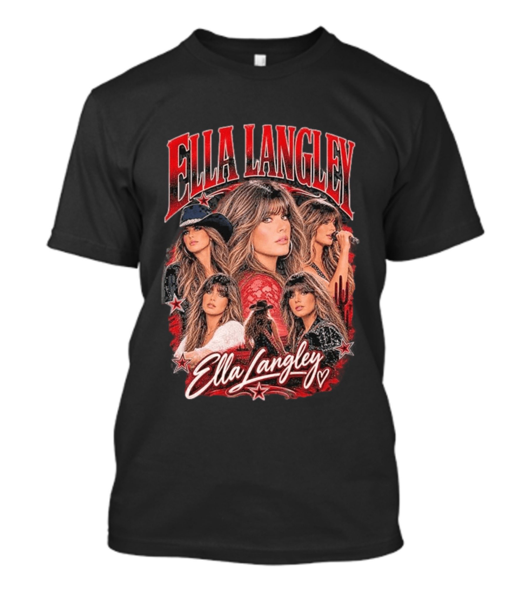 Ella Langley Country Music Star Collage T-Shirt