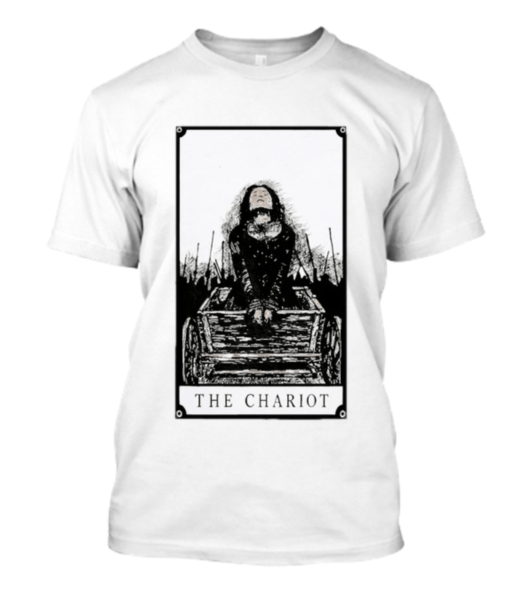The Chariot Tarot Card Occult Divination Mystical Art Tarot Reading T-Shirt