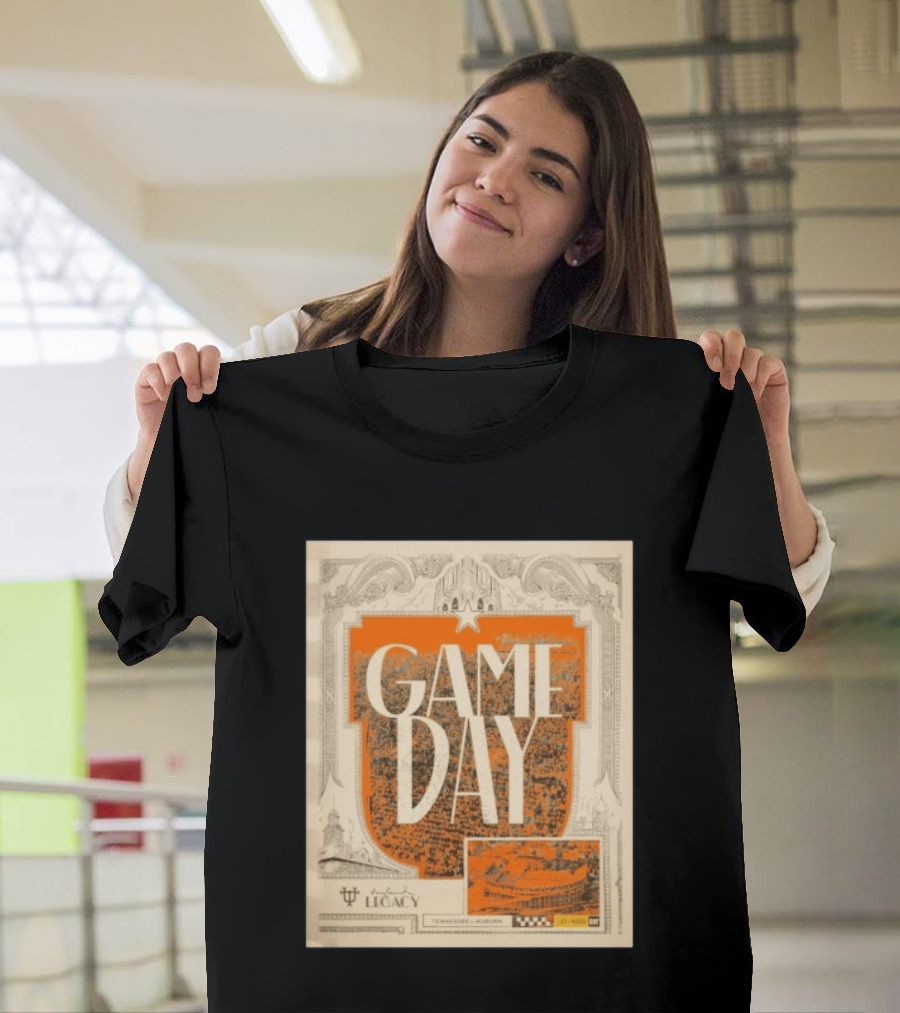 Tennessee Auburn Game Day Neyland Legacy Stadium Matchup T-Shirt